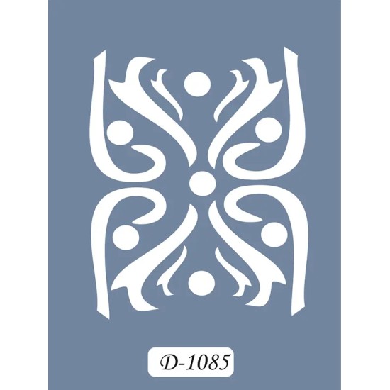 D1085 Göbek Model D Serisi Stencil 15x20cm