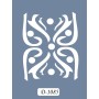 D1085 Göbek Model D Serisi Stencil 15x20cm