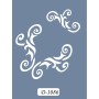 D1086 Göbek Model D Serisi Stencil 15x20cm