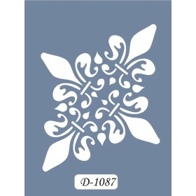 D1087 Göbek Model D Serisi Stencil 15x20cm