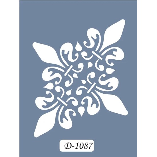 D1087 Göbek Model D Serisi Stencil 15x20cm