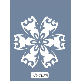 D1088 Göbek Model D Serisi Stencil 15x20cm