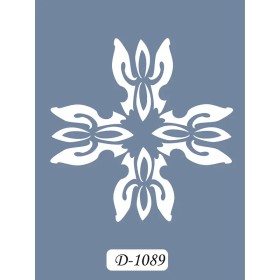 D1089 Göbek Model D Serisi Stencil 15x20cm