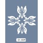 D1089 Göbek Model D Serisi Stencil 15x20cm