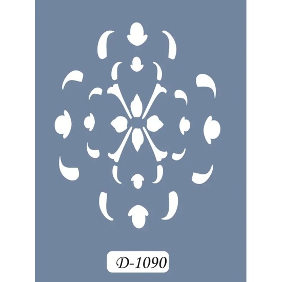 D1090 Göbek Model D Serisi Stencil 15x20cm