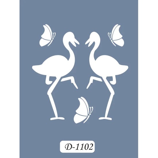 D1102 Filamingo Model D Serisi Stencil 15x20cm
