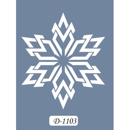 D1103 Göbek Model D Serisi Stencil 15x20cm