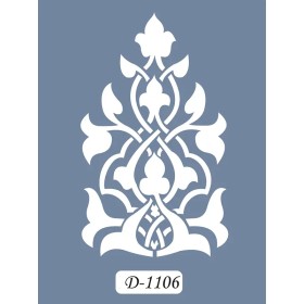 D1106 Göbek Model D Serisi Stencil 15x20cm