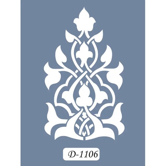 D1106 Göbek Model D Serisi Stencil 15x20cm