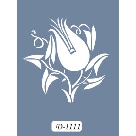 D1111 Lale Model D Serisi Stencil 15x20cm