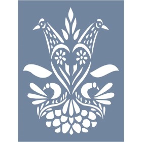 D449 Çifte Kumrular Model D Serisi Stencil 15x20cm