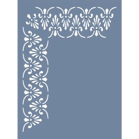 D888 Köşe Bordür Model D Serisi Stencil 15x20cm