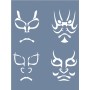 D962 Mask Model D Serisi Stencil 15x20cm