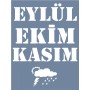 D1043 Mevsim Takvimi Sonbahar Model D Serisi Stencil 15x20cm