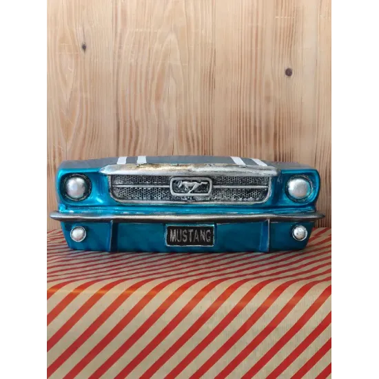 Atölye Tasarımı El Boyaması Ford Mustang Duvar Dekoru - 47 cm