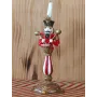 Atölye Tasarımı El Boyaması Nutcracker (Fındıkkıran) Mumluk Şamdan - 26 cm