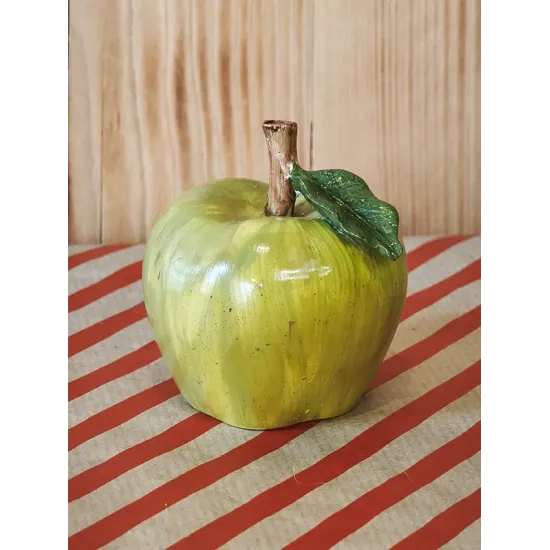 Atölye Tasarımı Dekoratif Yeşil Elma Objesi - 9 cm