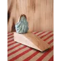 Atölye Tasarımı Vintage Çanta Figürlü Ahşap Kapı Stoperi - 12 cm