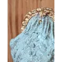 Atölye Tasarımı Vintage Çanta Figürlü Ahşap Kapı Stoperi - 12 cm