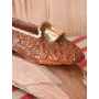 Atölye Tasarımı Vintage Ayakkabı Figürlü Ahşap Kapı Stoperi - 14 cm