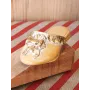 Atölye Tasarımı Vintage Terlik Figürlü Ahşap Kapı Stoperi - 14 cm
