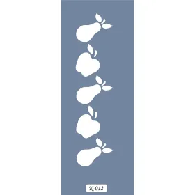 K12 6x20 Bordür Model Meyve Stencil