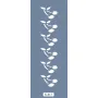 K13 6x20 Bordür Model Yaprak Desen Stencil