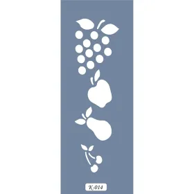 K14 6x20 Bordür Model Meyve Stencil