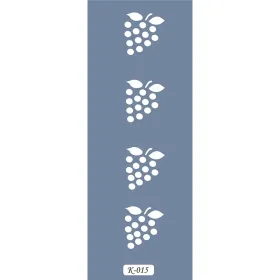 K15 6x20 Bordür Model Üzüm Stencil