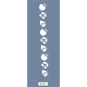 K17 6x20 Bordür Model Meyve Stencil