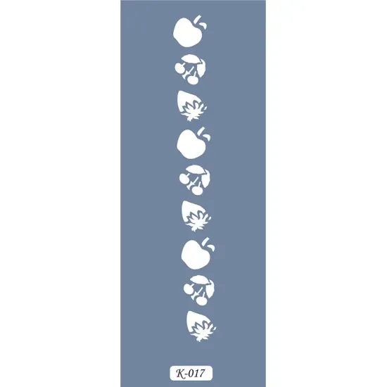 K17 6x20 Bordür Model Meyve Stencil