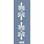 K18 6x20 Bordür Model Dekoratif Çiçek Stencil