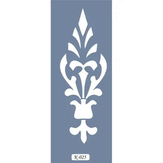 K25 6x20 Bordür Model Dekoratif Stencil