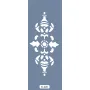 K26 6x20 Bordür Model Çiçek Desenli Stencil