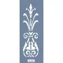 K30 6x20 Bordür Model Dekoratif Çiçek Stencil