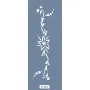 K34 6x20 Bordür Model Çiçek Stencil