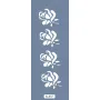 K37 6x20 Bordür Model Çiçek Stencil
