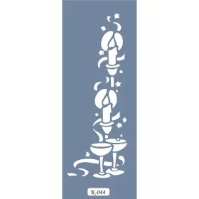 K44 6x20 Bordür Model Yılbaşı Stencil