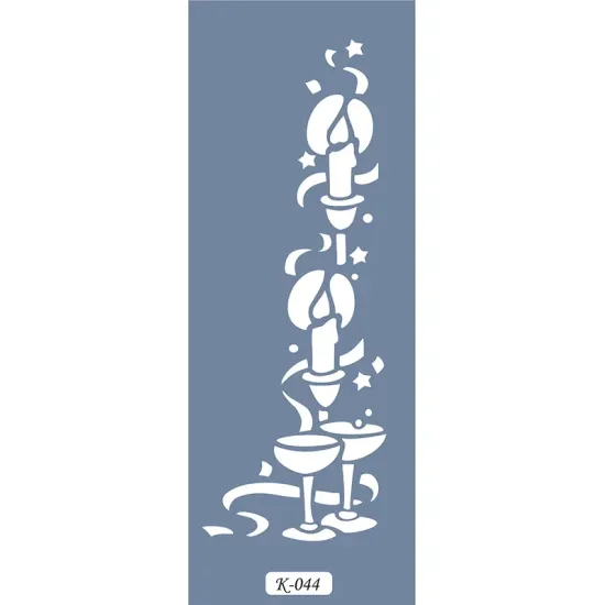 K44 6x20 Bordür Model Yılbaşı Stencil