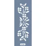 K46 6x20 Bordür Model Çiçek Deseni Stencil