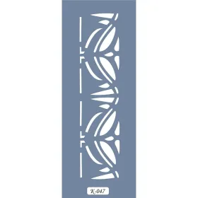 K47 6x20 Bordür Model Geometrik Desen Stencil