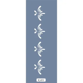 K51 6x20 Bordür Model Dekoratif Desen Stencil