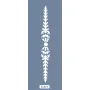 K54 6x20 Bordür Model Etnik Yaprak Stencil
