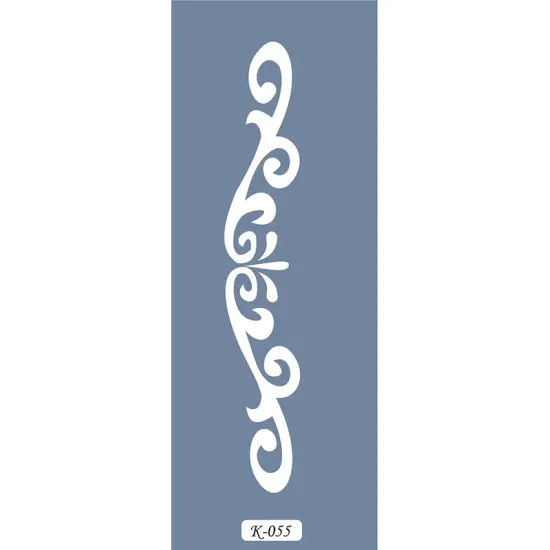 K55 6x20 Bordür Model Süsleme Stencil