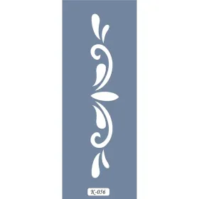K56 6x20 Bordür Model Floral Desen Stencil