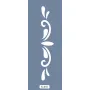 K56 6x20 Bordür Model Floral Desen Stencil
