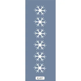 K57 6x20 Bordür Model Kar Tanesi Stencil