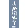 K58 6x20 Bordür Model Çiçek Desenli Stencil