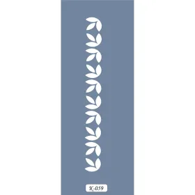 K59 6x20 Bordür Model Yaprak Stencil