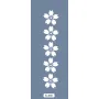 K60 6x20 Bordür Model Çiçek Stencil